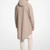 Boyalı Streç Pamuklu Poplin Anorak