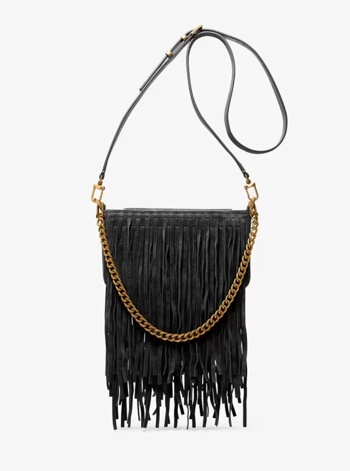 Bryant Küçük Saçaklı Süet Dönüştürülebilir Pochette