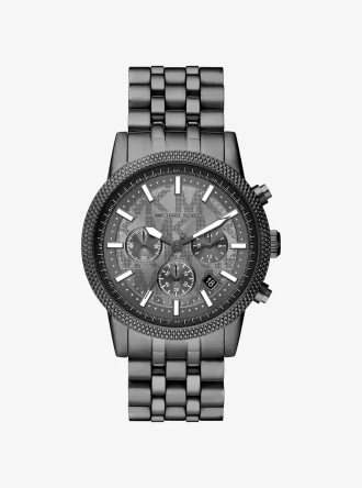 Büyük Boy Hutton Gunmetal Saat