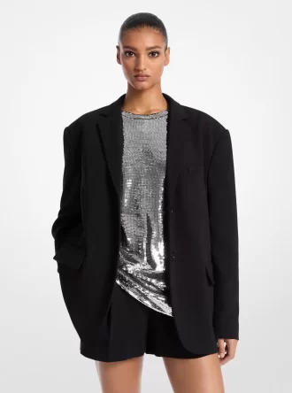 Büyük Boy Krep Blazer
