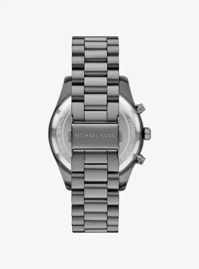 Büyük Boy Lexington Gunmetal Saat ve Bileklik Hediye Seti Büyük Boy Lexington Gunmetal Saat ve Bileklik Hediye Seti