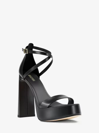 Cami Deri Platform Sandalet