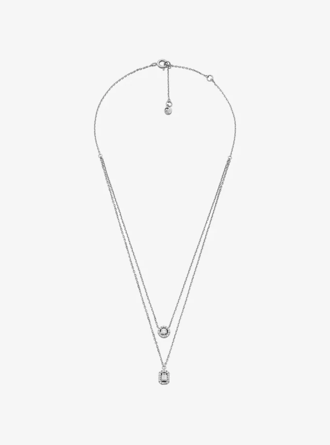 Değerli Metal Kaplamalı Çift Katmanlı Kolye Değerli Metal Kaplamalı Çift Katmanlı Kolye