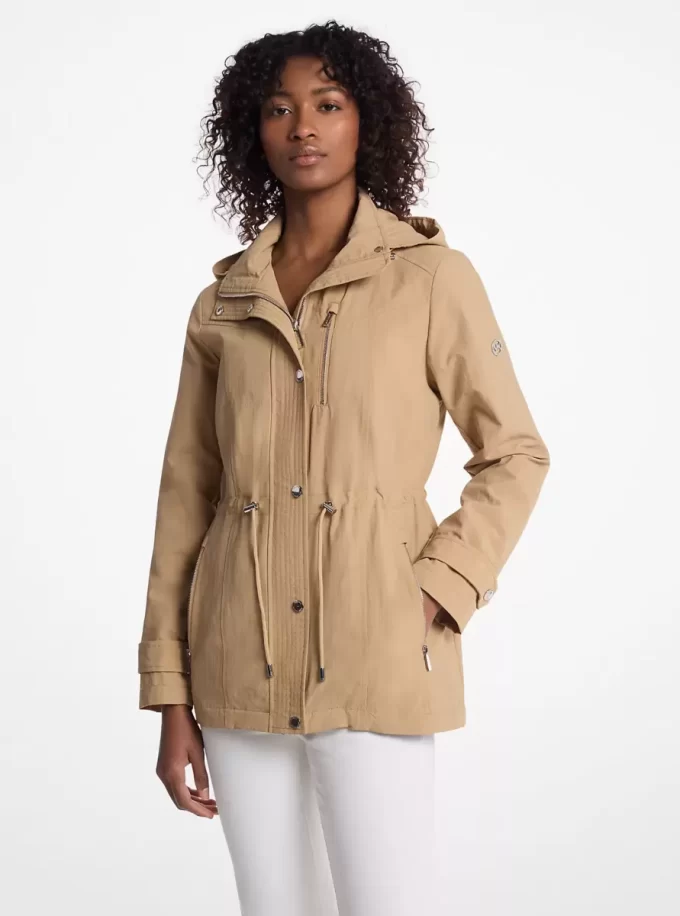 Dokuma Kapüşonlu Anorak