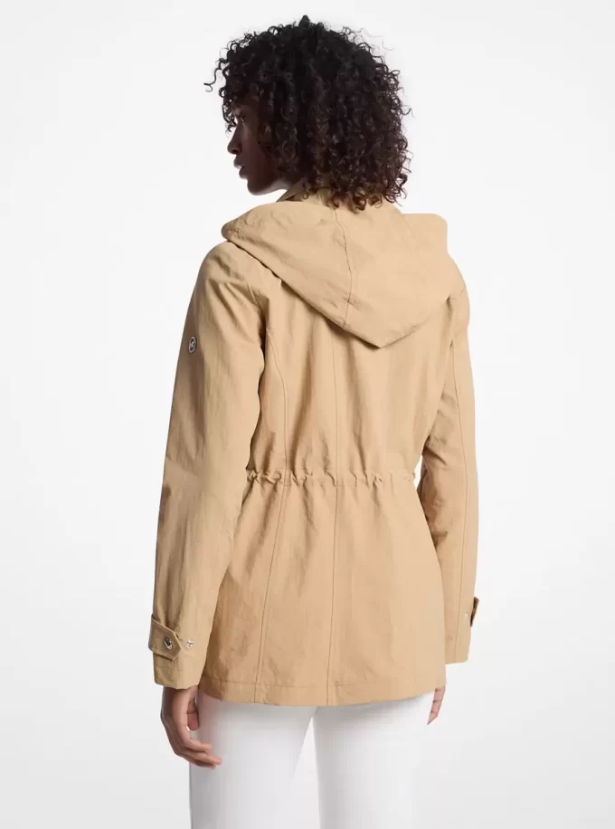 Dokuma Kapüşonlu Anorak