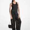 Drapey Saten Geniş Paça Pantolon