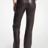 Düz Paça Deri Pantolon Düz Paça Deri Pantolon