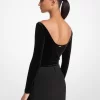 Esnek Kadife Bodysuit
