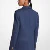 Esnek Yün Karışımlı Twill Blazer