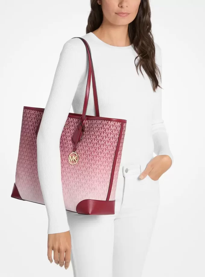 Eva Büyük Ombré İmzalı Logo Tote Çanta