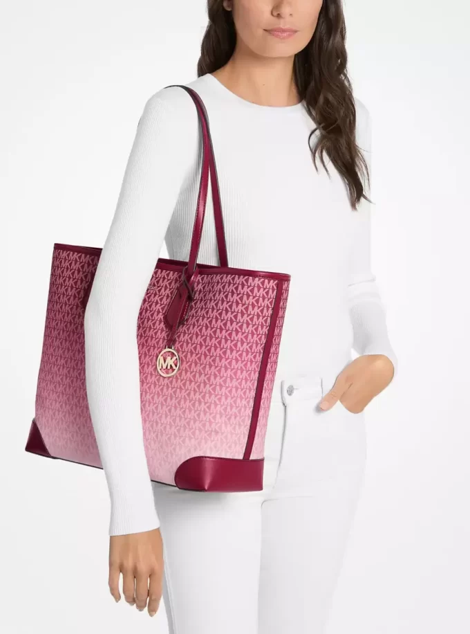 Eva Büyük Ombré İmzalı Logo Tote Çanta