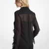 Fırfırlı Georgette Bluz Fırfırlı Georgette Bluz