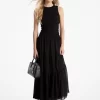 Fırfırlı Georgette Tank Elbise