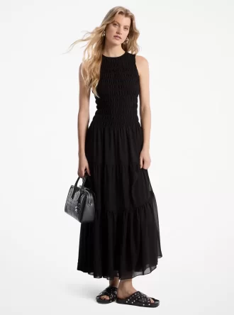 Fırfırlı Georgette Tank Elbise