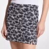 Golf Baskılı Streç Örgü Skort