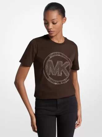 Çivili Logolu Charm Organik Pamuklu Jersey Tişört