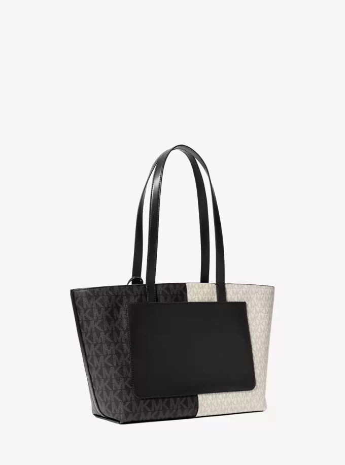 Jet Set Orta Boy İki Renkli Logo Tote Çanta Jet Set Orta Boy İki Renkli Logo Tote Çanta
