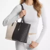 Jet Set Orta Boy İki Renkli Logo Tote Çanta Jet Set Orta Boy İki Renkli Logo Tote Çanta