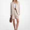 Keten ve Pamuklu Twill Blazer