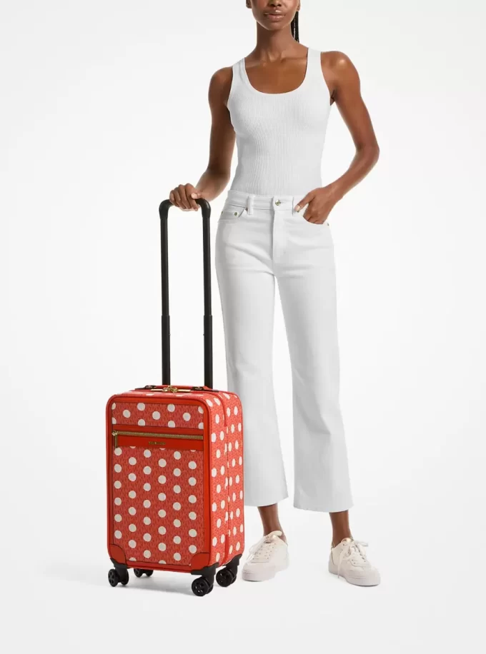 Küçük Polka Dot İmzalı Logo Bavul Küçük Polka Dot İmzalı Logo Bavul