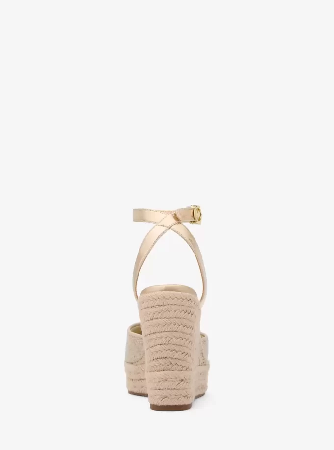 Larissa Metalik Kanvas Espadril Kama