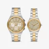 Lennox His and Hers Pavé İki Renkli Saat Seti