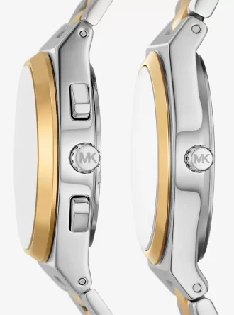 Lennox His and Hers Pavé İki Renkli Saat Seti