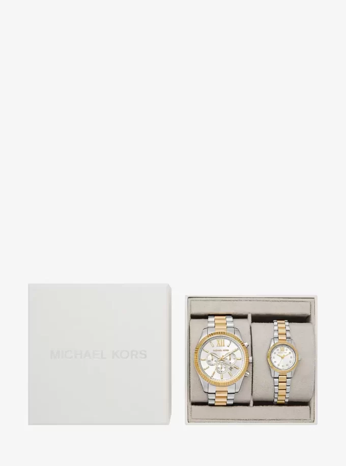 Lexington His and Hers İki Renkli Saat Seti