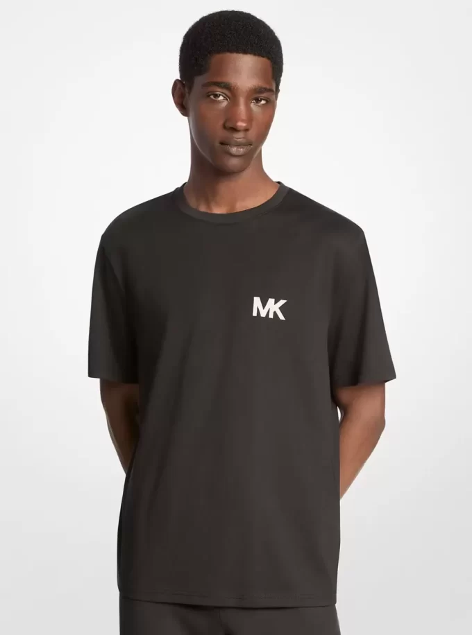 Logo Aplikeli Pamuklu Tişört Logo Aplikeli Pamuklu Tişört