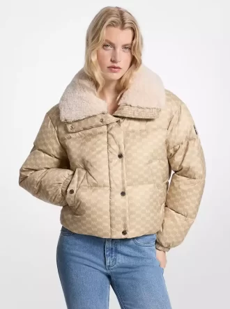 Logo Baskılı ve Sherpa Şişme Ceket