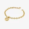 Logo Charm Zincir Bağlantılı Bileklik