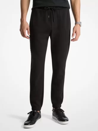 Logo Kabartmalı Pamuk Karışımlı Jogger Pantolon