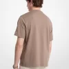 Logo Kabartmalı Pamuklu Jersey Tişört