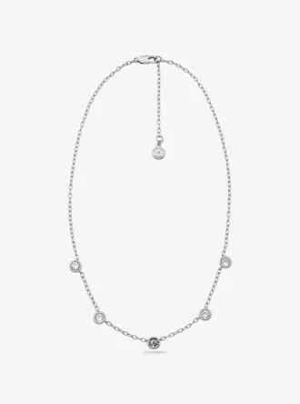 Logolu Bezeled Pavé Kolye