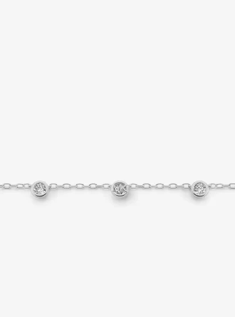 Logolu Bezeled Pavé Kolye
