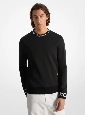 Logolu Pamuk Karışımlı Sweatshirt
