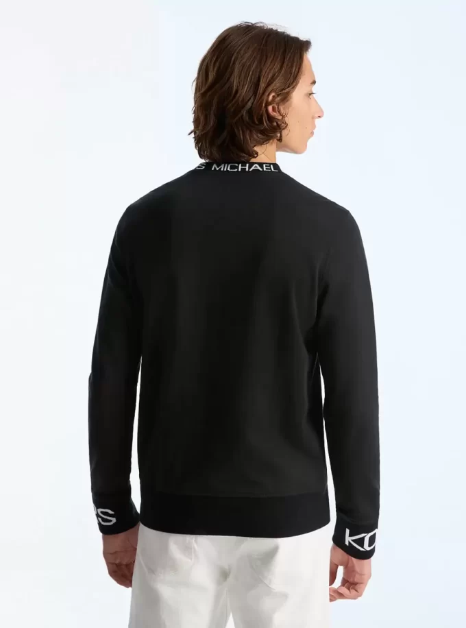 Logolu Pamuk Karışımlı Sweatshirt Logolu Pamuk Karışımlı Sweatshirt