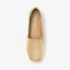 Lynne Çatlak Metalik Deri Platform Espadril