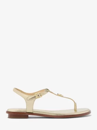 Mallory Metalik T-Kayışlı Sandalet