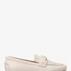 Mandy Deri ve İmza Logolu Mokasen Loafer