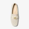 Mandy Deri ve İmza Logolu Mokasen Loafer