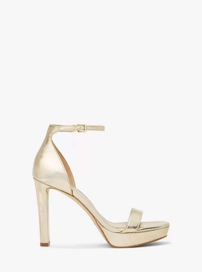 Margot Metalik Platform Sandalet