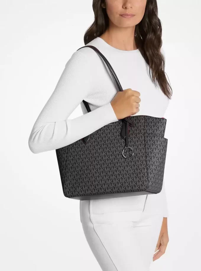 Marilyn Orta Boy İmzalı Logolu Tote Çanta