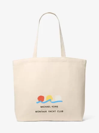 Michael Kors x Montauk Yacht Club Pamuklu Kanvas Tote Çanta