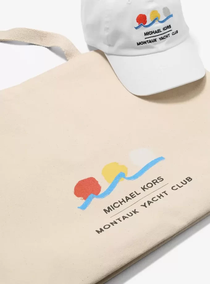 Michael Kors x Montauk Yacht Club Pamuklu Kanvas Tote Çanta