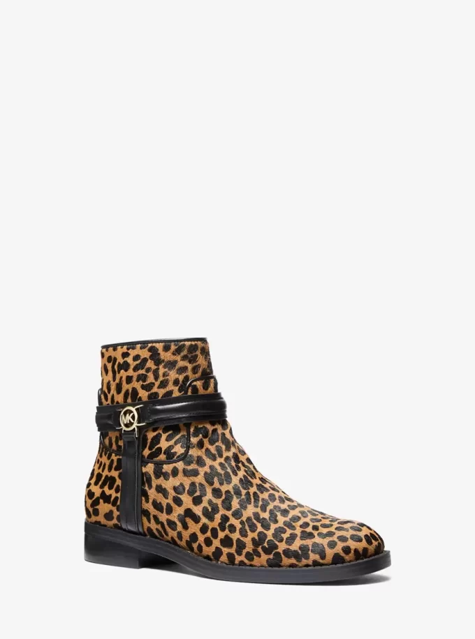 Mindy Leopar Desenli Dana Kılı Bot
