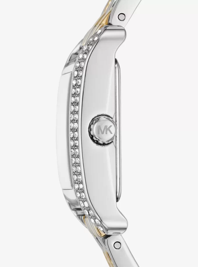 Mini Monroe Pavé İki Renkli Saat