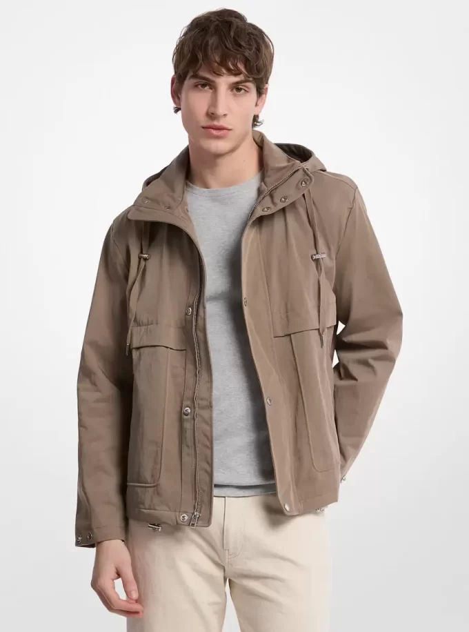 Naylon Twill Rüzgarlık Ceket