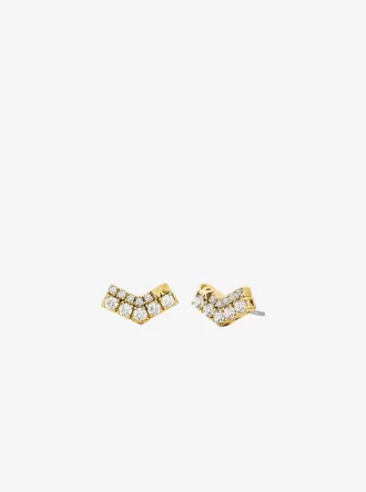 Pavé Chevron Küpeler