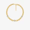 Pavé MK Pop Charm Zincir Bağlantılı Kolye
